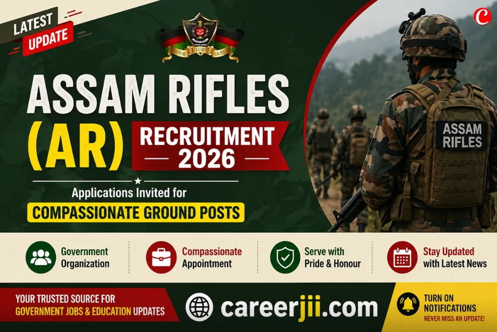 Assam Rifles Compassionate Ground Recruitment 2026