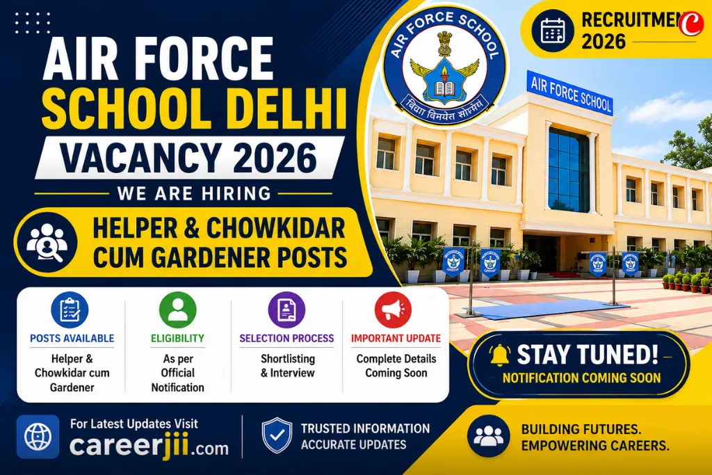 Air Force School Delhi Vacancy
