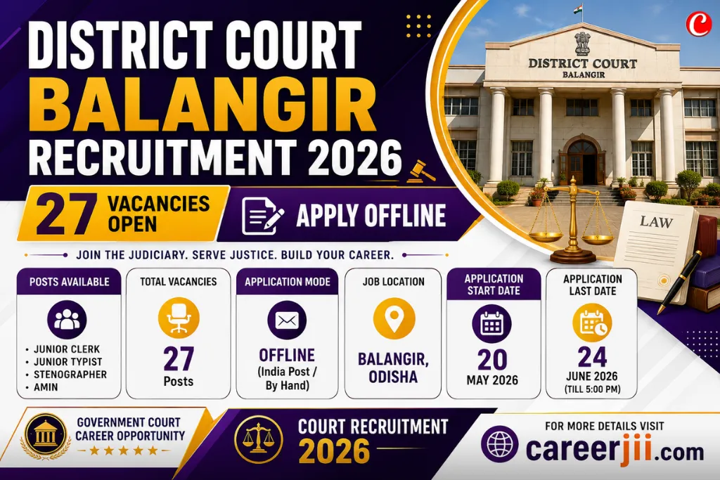 District Court Balangir Recruitment 2026