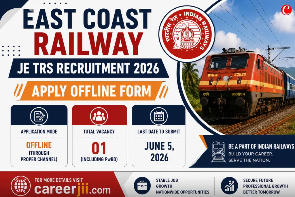 East Coast Railway JE TRS Recruitment 2026