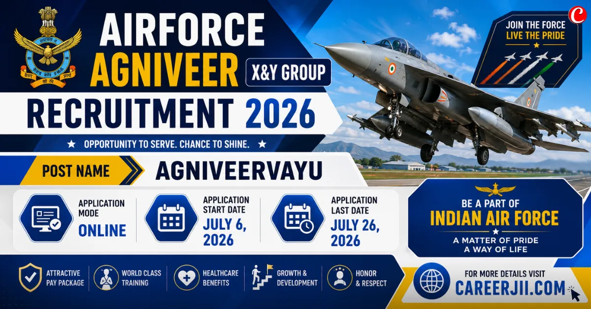 Airforce Agniveer X&Y Group Recruitment 2026