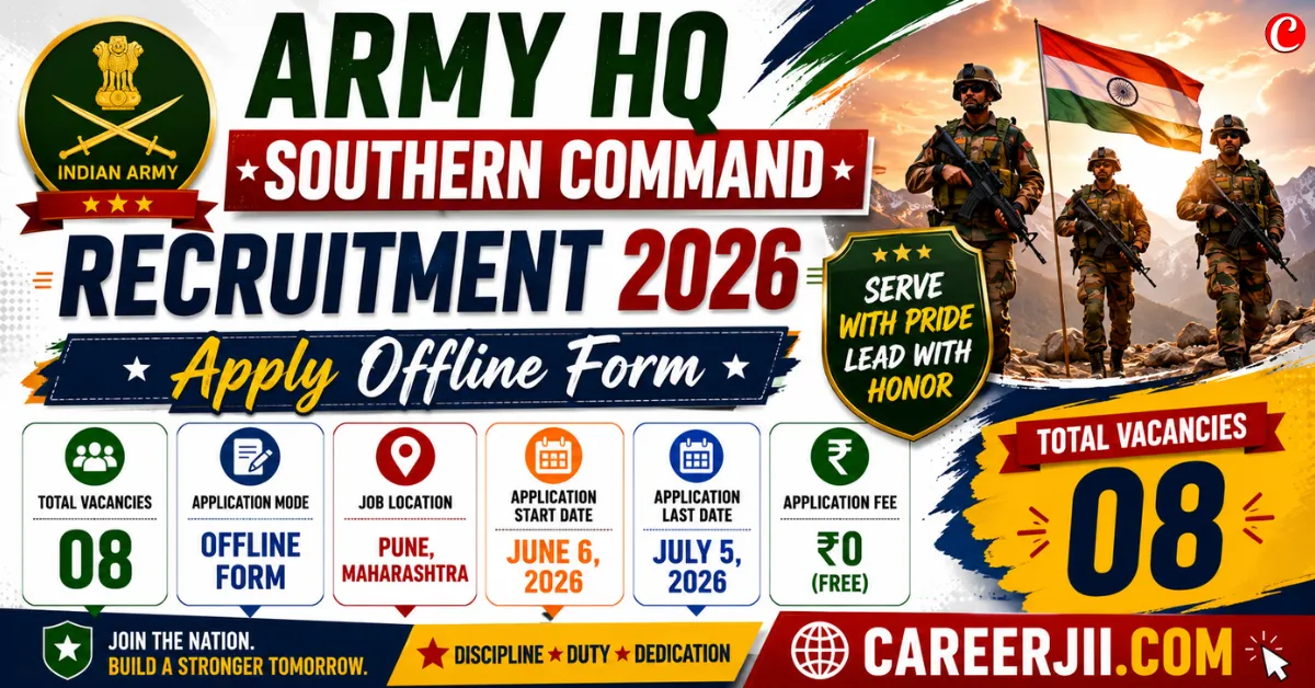 Army HQ Southern Command Recruitment 2026