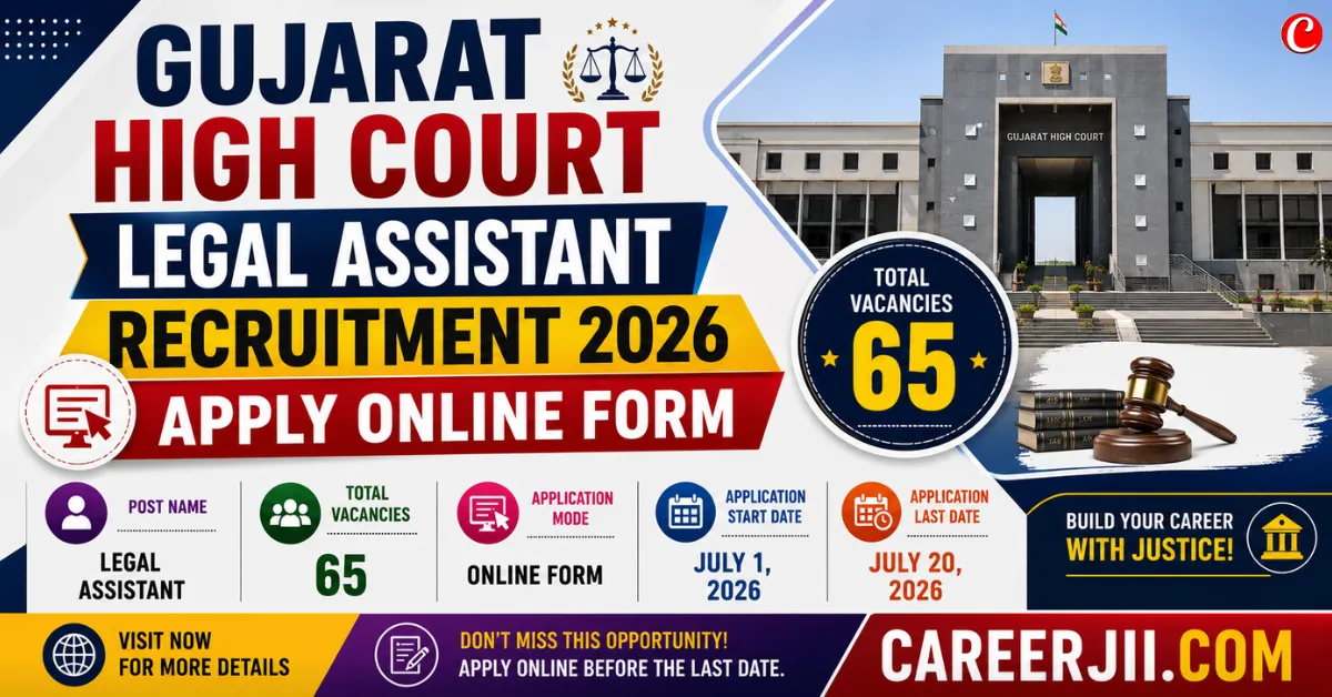 Gujarat High Court Legal Assistant Recruitment 2026
