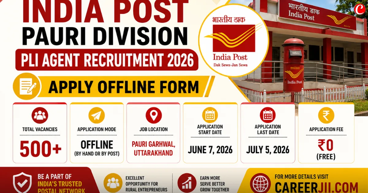 India Post Pauri Division PLI Agent Recruitment 2026