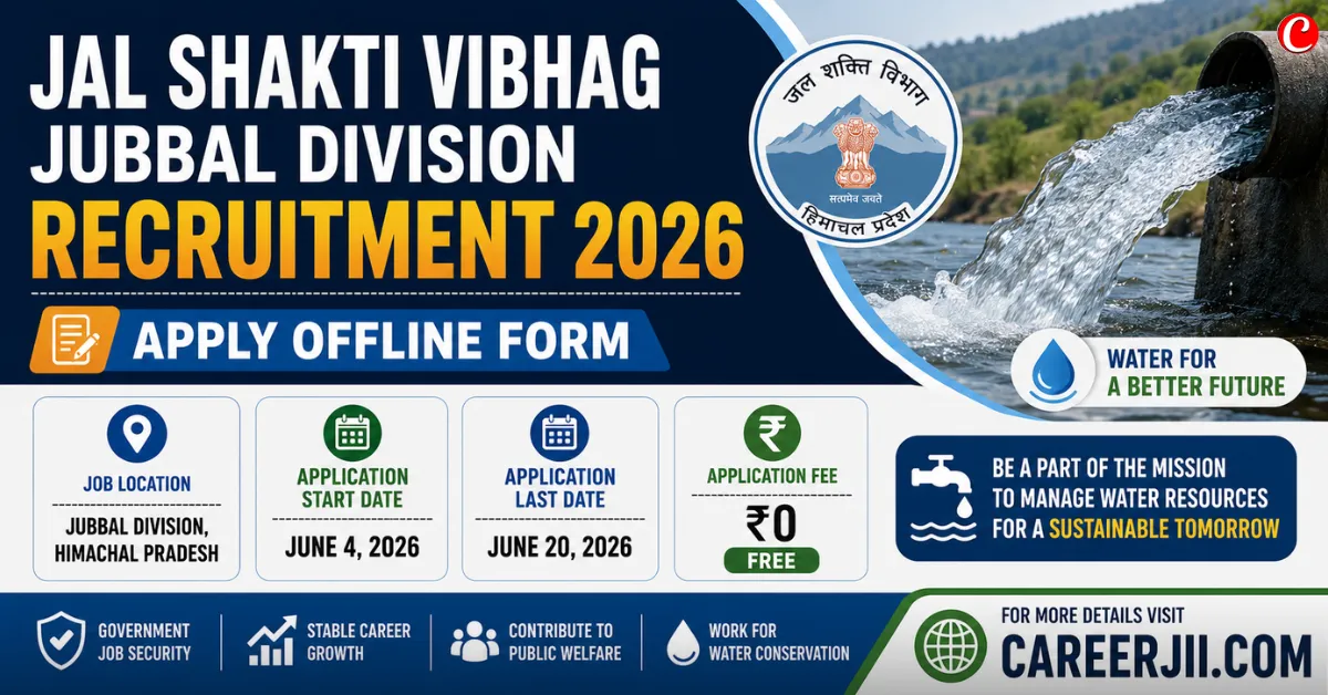 Jal Shakti Vibhag Jubbal Division Recruitment 2026