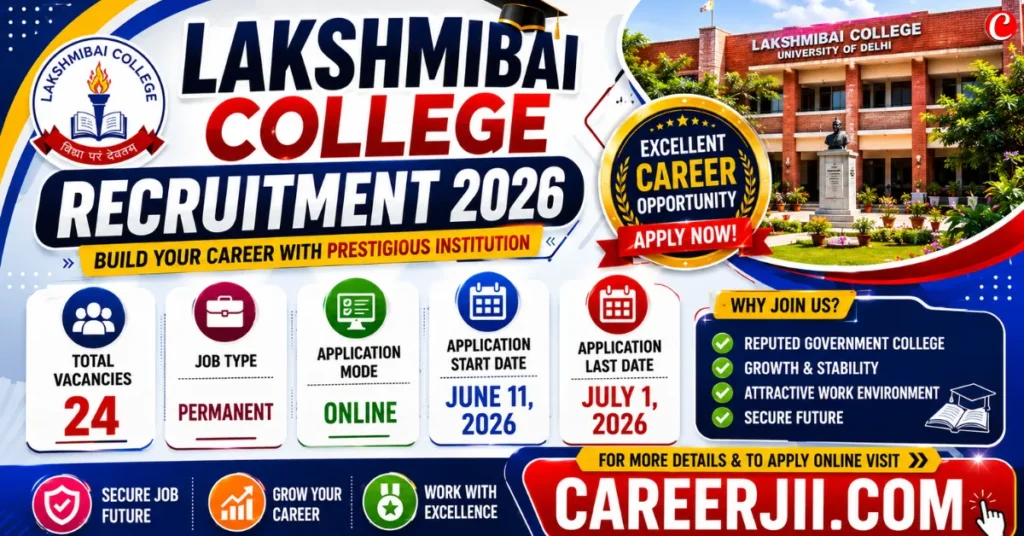 Lakshmibai College Recruitment 2026