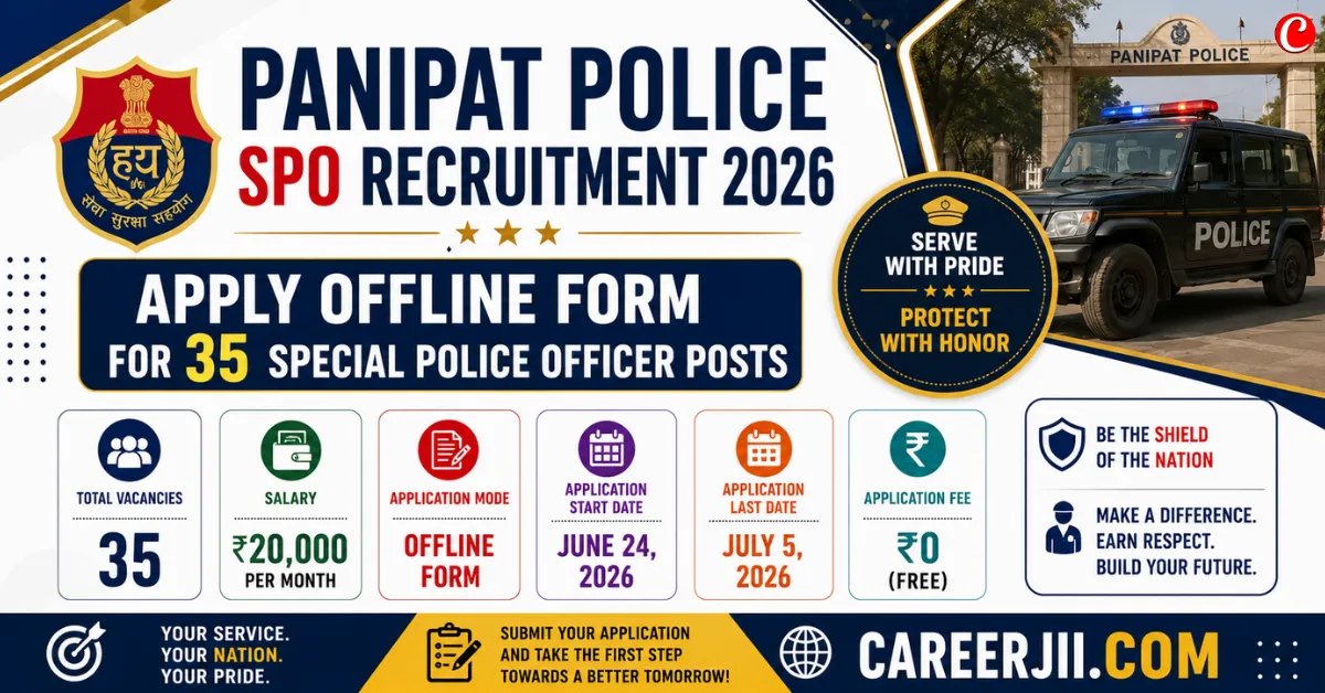Panipat Police SPO Recruitment 2026