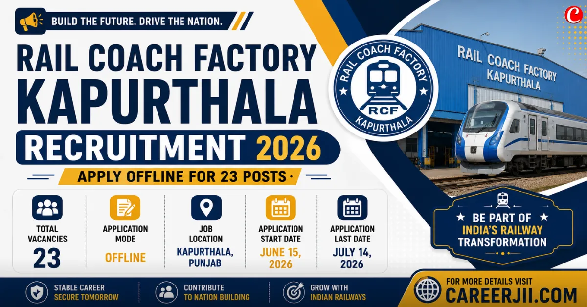 Rail Coach Factory Kapurthala Recruitment 2026