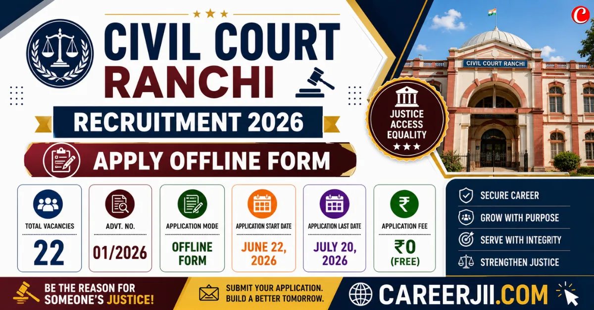 Civil Court Ranchi Recruitment 2026