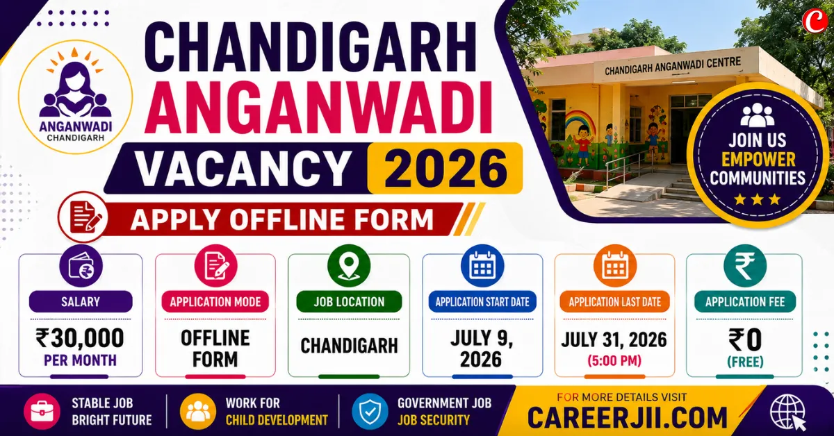 Chandigarh Anganwadi Recruitment 2026