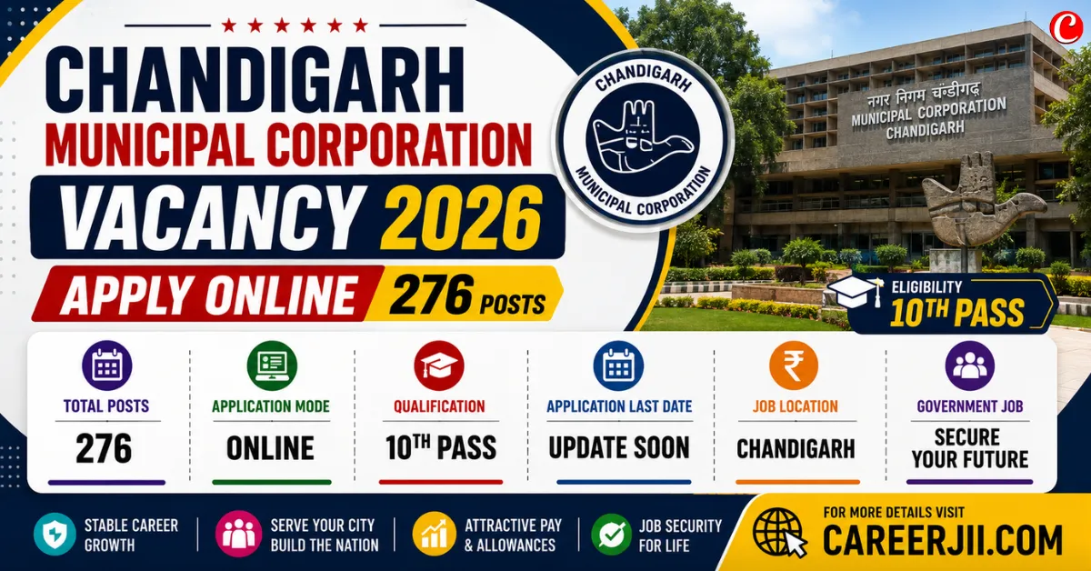 Chandigarh Municipal Corporation Vacancy 2026