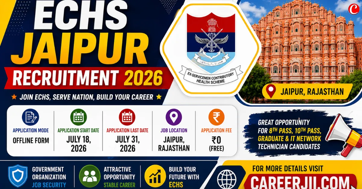 ECHS Jaipur Recruitment 2026