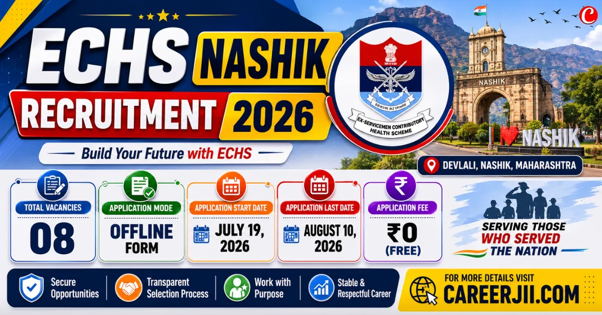 ECHS Nashik Recruitment 2026