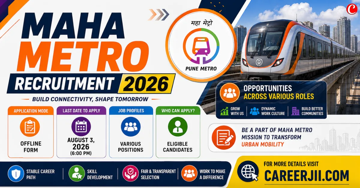 Maha Metro Recruitment 2026
