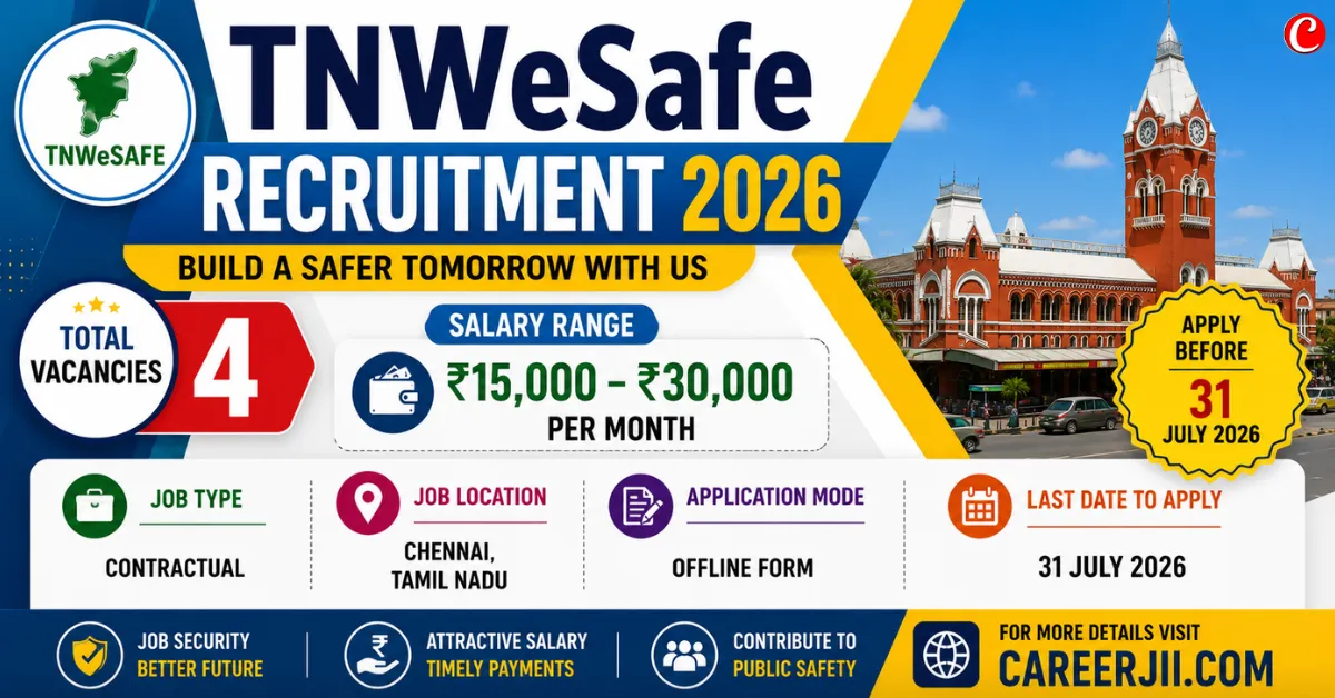 TNWeSafe Recruitment 2026