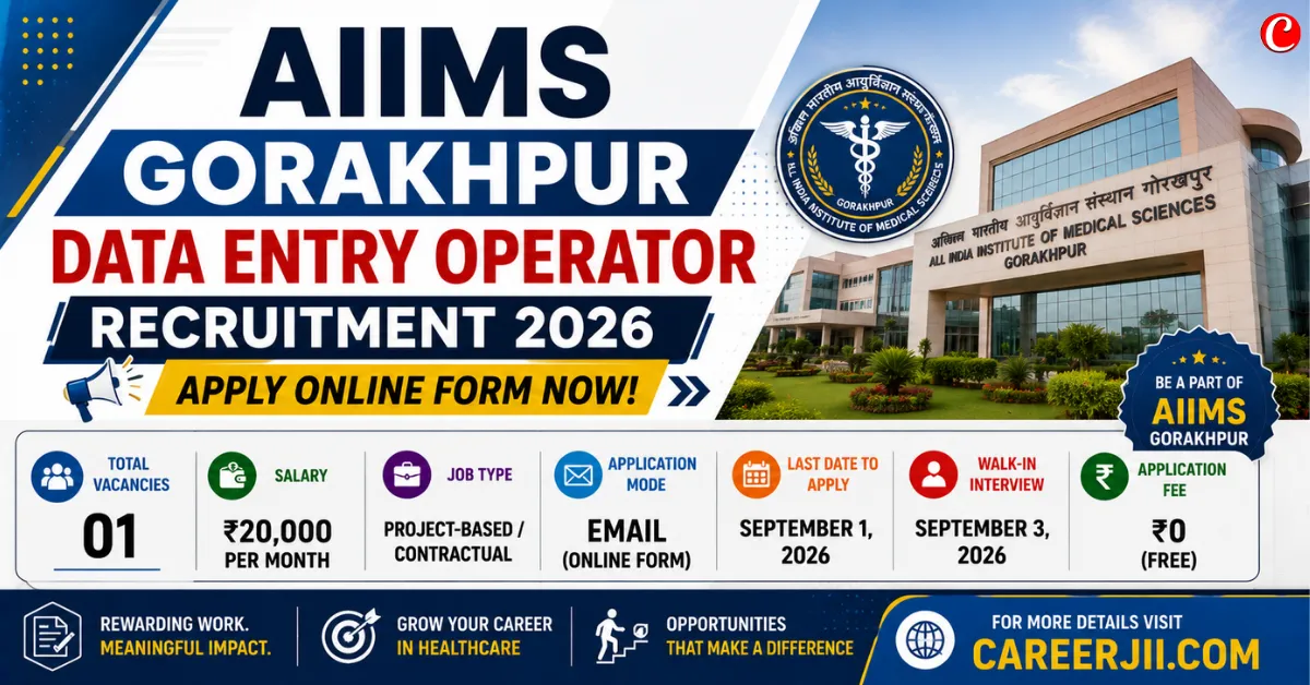 AIIMS Gorakhpur Data Entry Operator Recruitment 2026