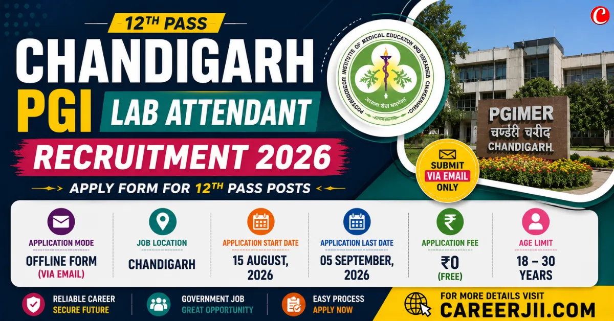 Chandigarh PGI Lab Attendant Recruitment 2026