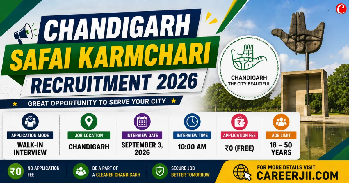 Chandigarh Safai Karmchari Bharti 2026