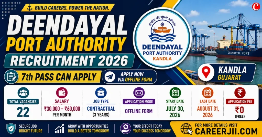 Deendayal Port Authority Recruitment 2026