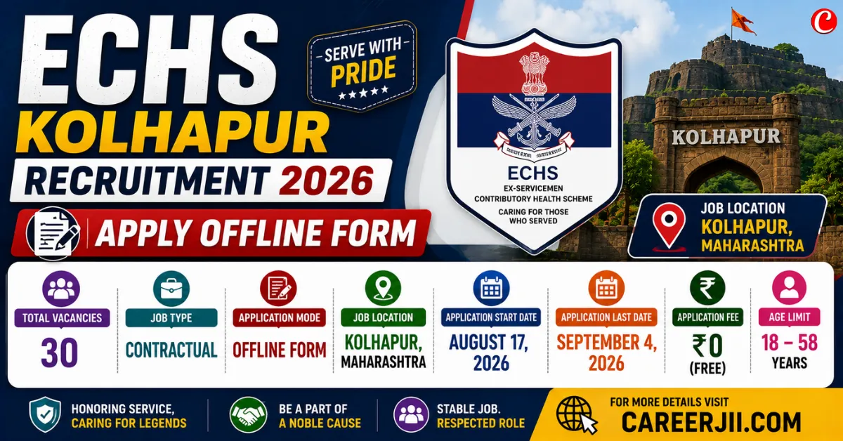 ECHS Kolhapur Recruitment 2026