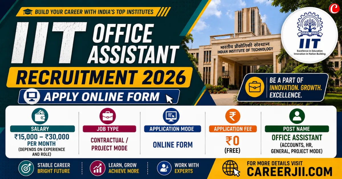 IIT Office Assistant Recruitment 2026
