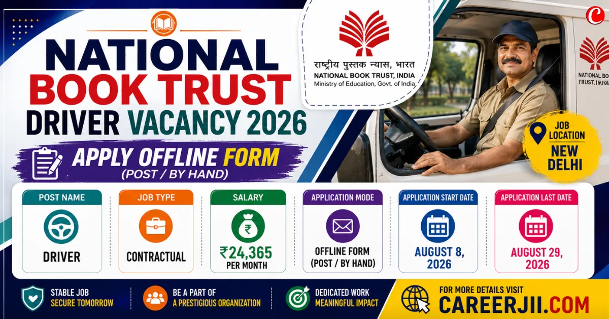 National Book Trust Driver Vacancy 2026